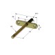 FLOATING SHELF BRACKET IRIDESCENT 9x100
